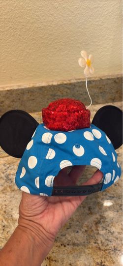 Polka dot with flower Minnie hat