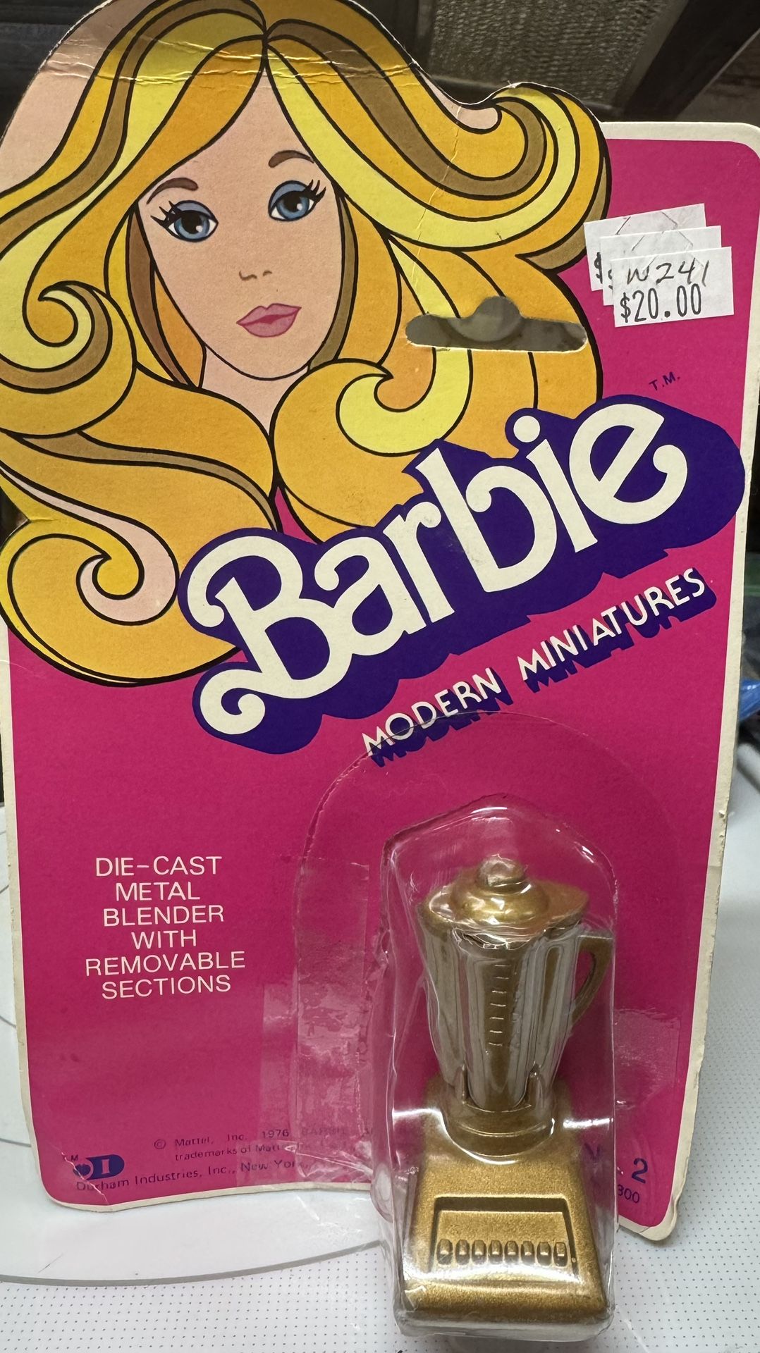 Barbie modern miniatures die cast metal blender by Mattel (1976)