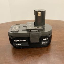 Ryobi 18V 4Ah ONE+ Battery, Fully Working. DISCOUNTED PRICE FOR TODAY