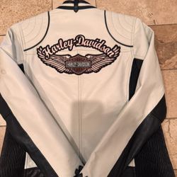White And Black Women’s Riding Jacket Size S