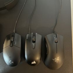 Gaming mice + corsair keyboard bundle