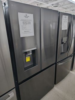 $1149 (THIS WEEK ONLY: 50% OFF FRENCH 3 DOOR REFRIGERATORS) LG 26 Cu ft 36'W