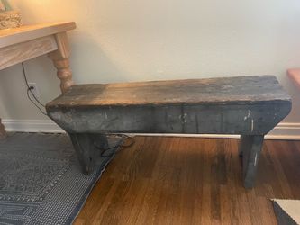 Antique wooden bench