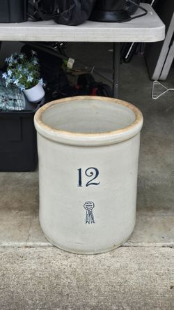 Vintage Crock - Blue Ribbon Brand 12 Gallon