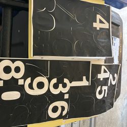 Stencil Number Sheets