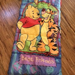 Weenie The Pooh/ Vintage Sleeping Bag From The 90s/ Disney