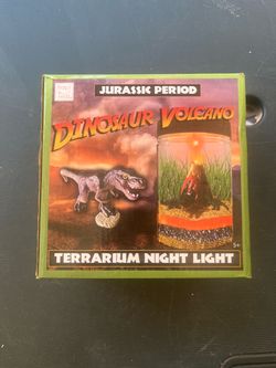 Hapinest Dinosaur Terrarium Kit With Light-up Volcano Garden