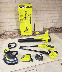 RYOBI 18V Leaf Blower 350CFM Weed Eater String Trimmer Edger KIT