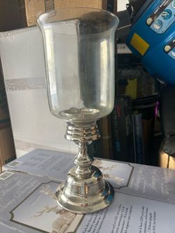 18inch glass candelabra