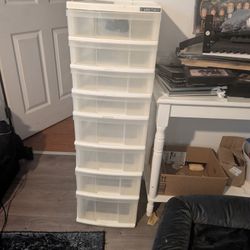 8 Drawer Plastic Tower Storage Organizer