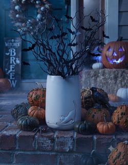 Halloween porch decor!