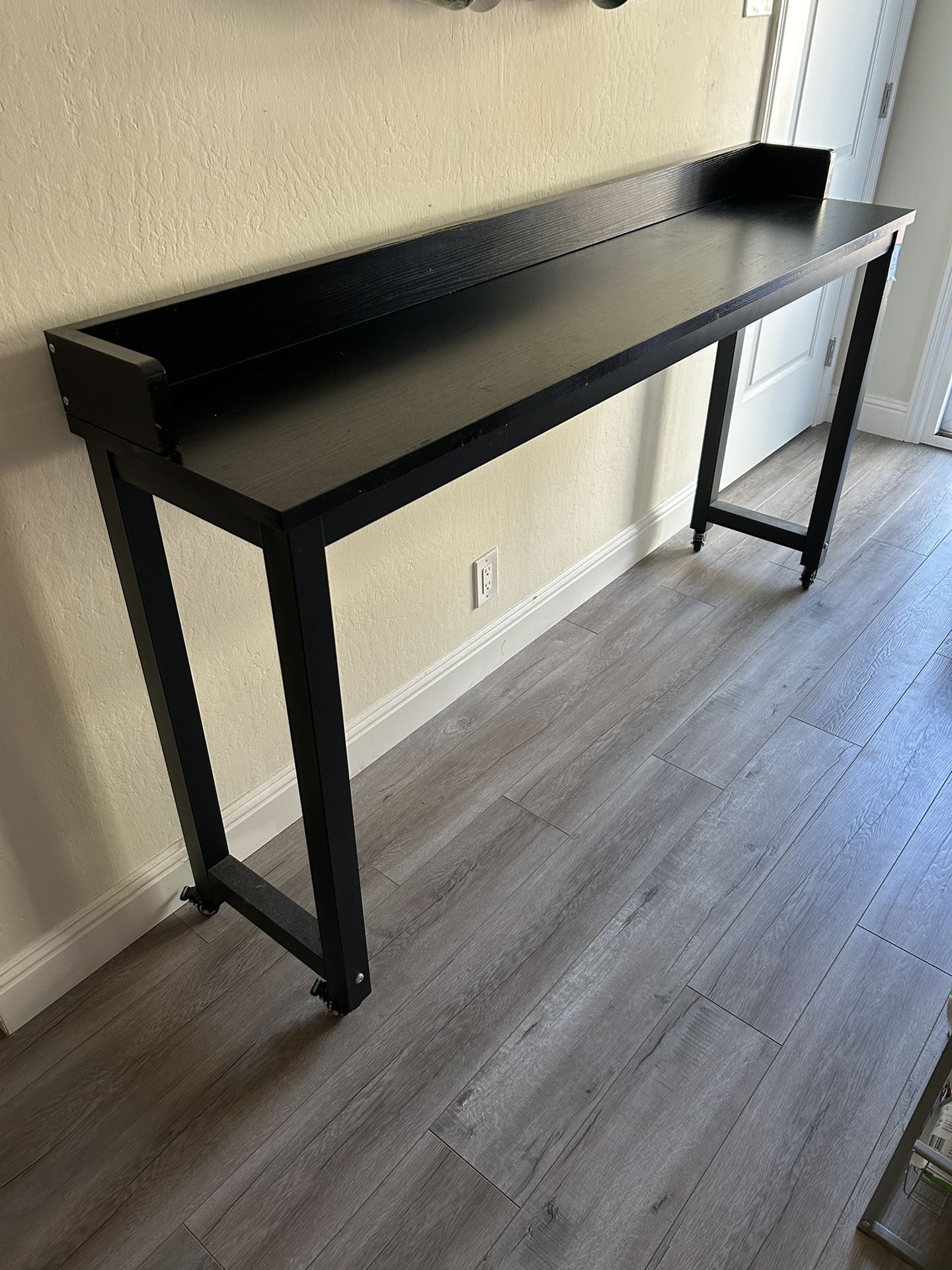Wheeled Console Table 