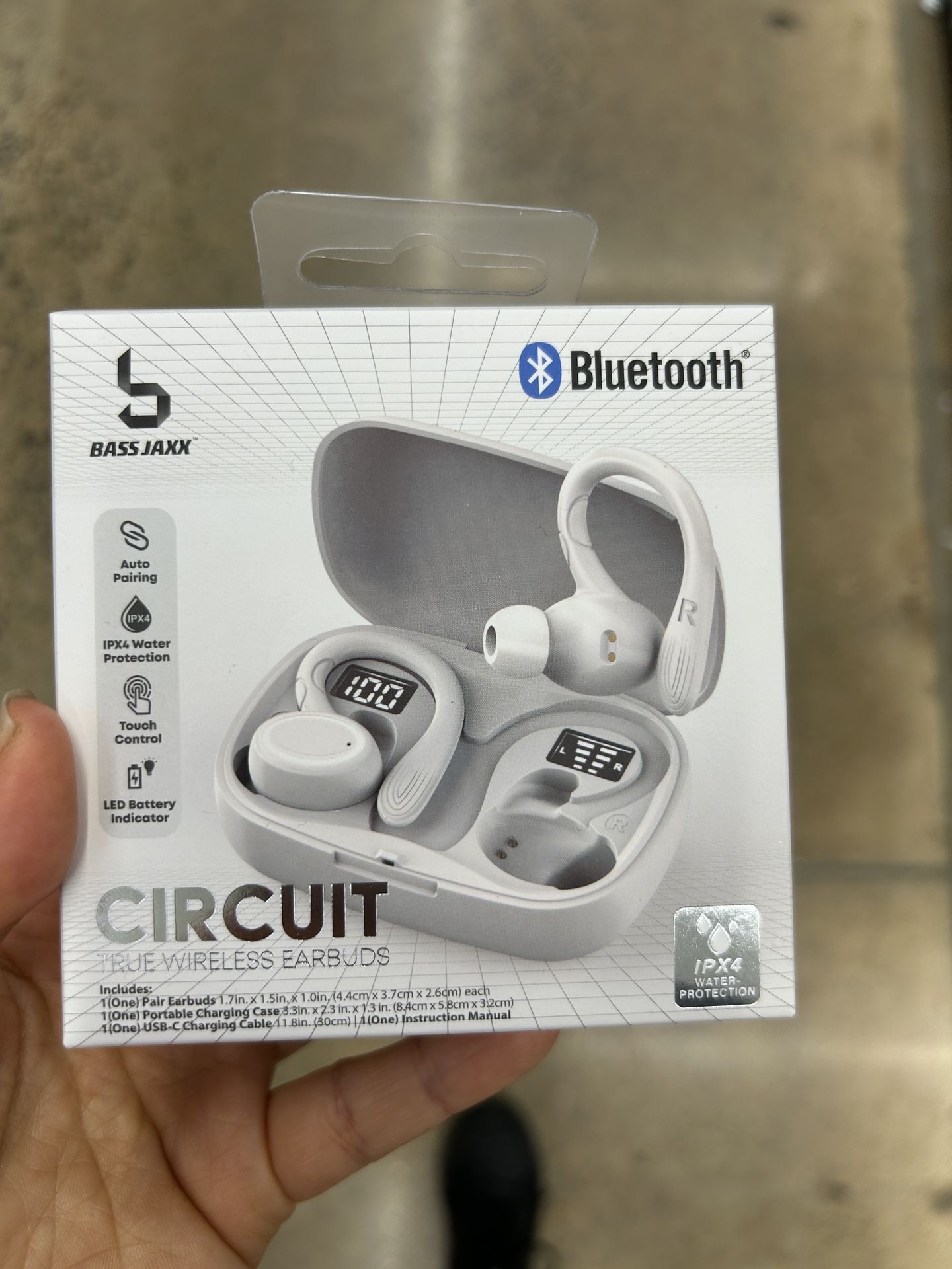 NWT Bass Jaxx Circuit Wireless Earbuds