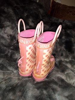 Piggy rain boots sz 7/8c kids $7