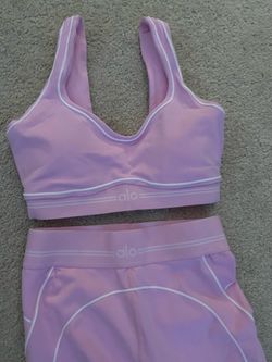 Alo Yoga Sports Bra and Shorts Set