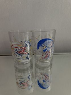 Disney 25th Anniversary Glass Cups