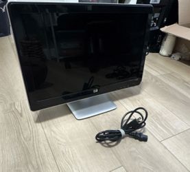 HP 2009m 20" LCD Monitor 1600x900 16:9 Black Silver VGA DVI Widescreen Tiltable