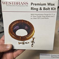 WEST BRASS D 6033-40  Wax RING TAN Brand New In BOX