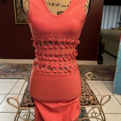 Super Pretty Peach Color Dress Size S. 🩷🩷