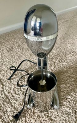 Vintage Chrome Hamilton Beach Drink Master Milkshake Maker (Model 730C)