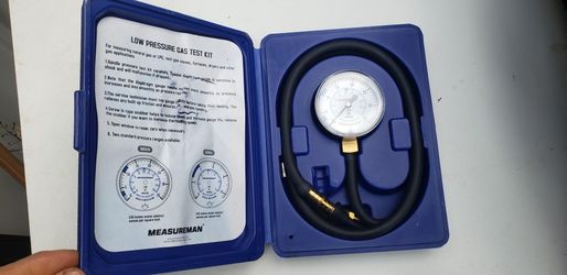 Pressure Test Kit, 0-35 "W.C., 1/4" NPT, 40" Length Hose

