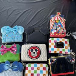 Loungefly Disney Mickey And Minnie And Friends Wallets