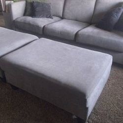 108-in Sofa With Two Ottoman