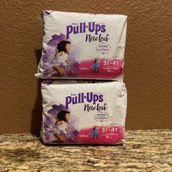 2 - huggies pull ups - 3t to 4t 16 count per bag - for $10