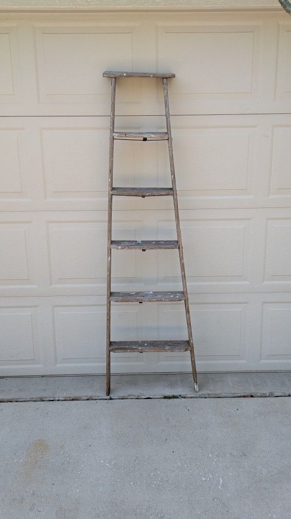 Ladder Wood Ladder Half Only Country Display Home Decor