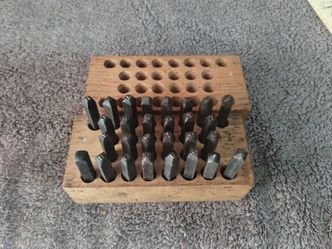 Young bross steel stamp works letters set tools