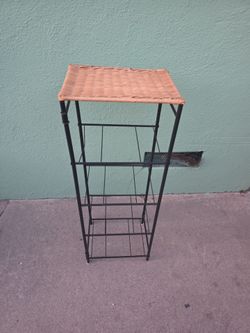 Wicker Top Side Table