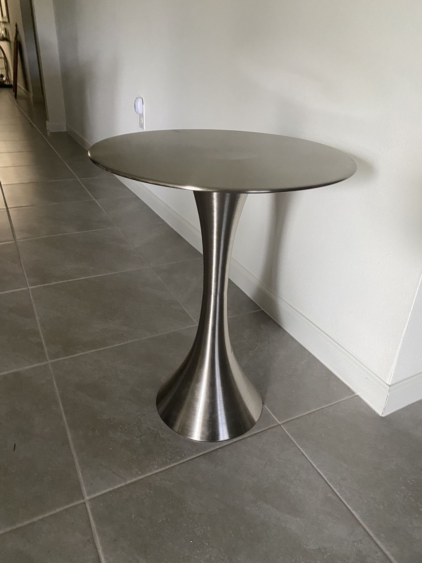 Silver Side Table 