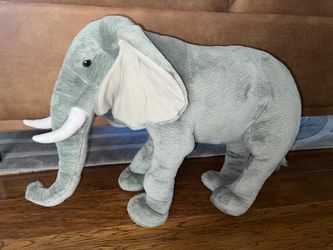 Cuddly, Soft Stuffed Elephant
