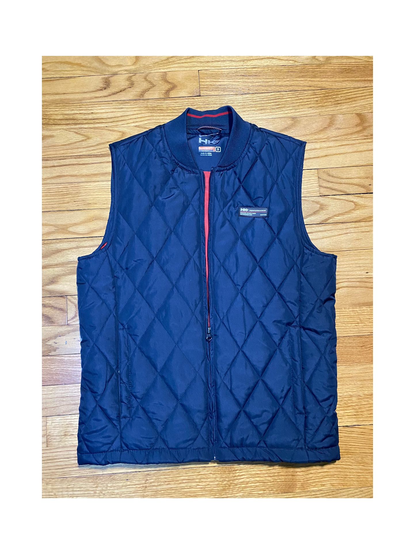 HAWKE & CO HK Navy Blue quilted Performance vest men’s sz S New no tags! 