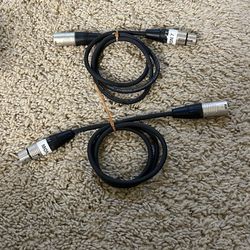 Cable DMX 3 Pin XLR Cable 3ft 2set