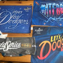 World Series Dodgers Scarf Rally Towel Set Games 1 2 3 