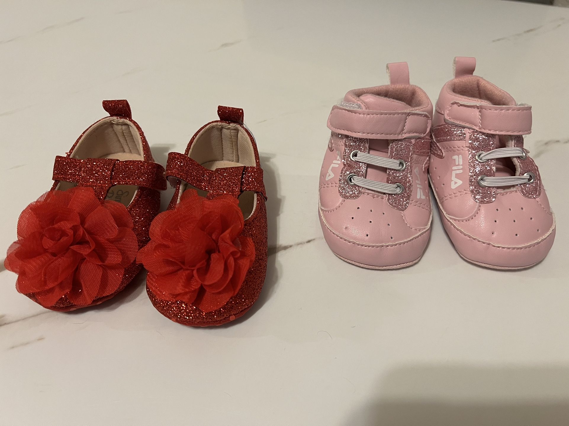 Baby Girl Shoes Size 1 (0-6months)