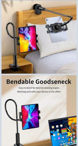 Soporte para tableta de cuello de cisne para cama, soporte de tablet