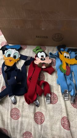 Set of 3 rare Disney suspenders