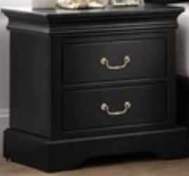 Black night stand/ drawer