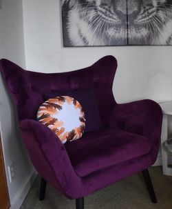 2- Chair: “Purple Accent Chair