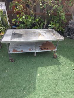 Stainless steel table