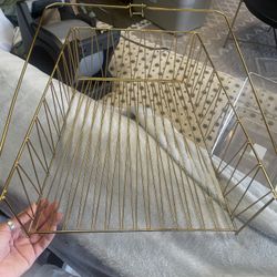 Gold Shelf Organizer 