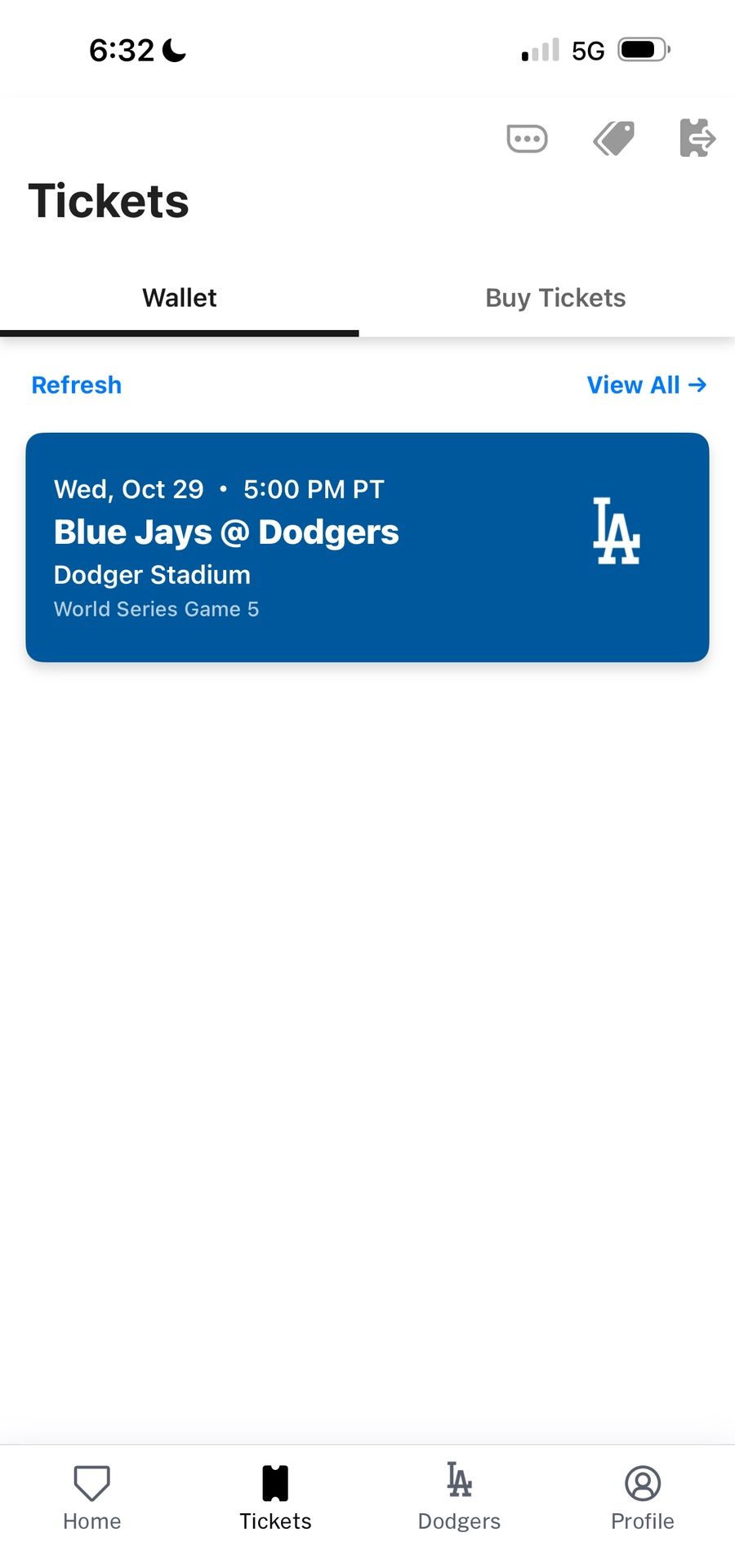 World Series Tickets Game 5