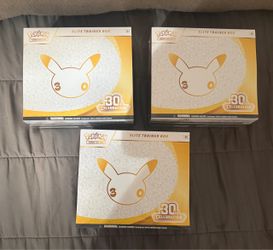 Pokémon 30th Celebration Elite Trainer Box x3