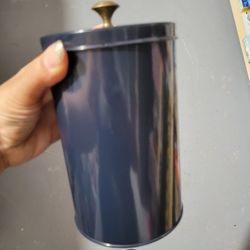 Black Metal Canisters (4 Available) 