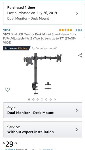New And Used Dual Monitor Stand For In Clearwater Fl Offerup New And Used Dual Monitor Stand For