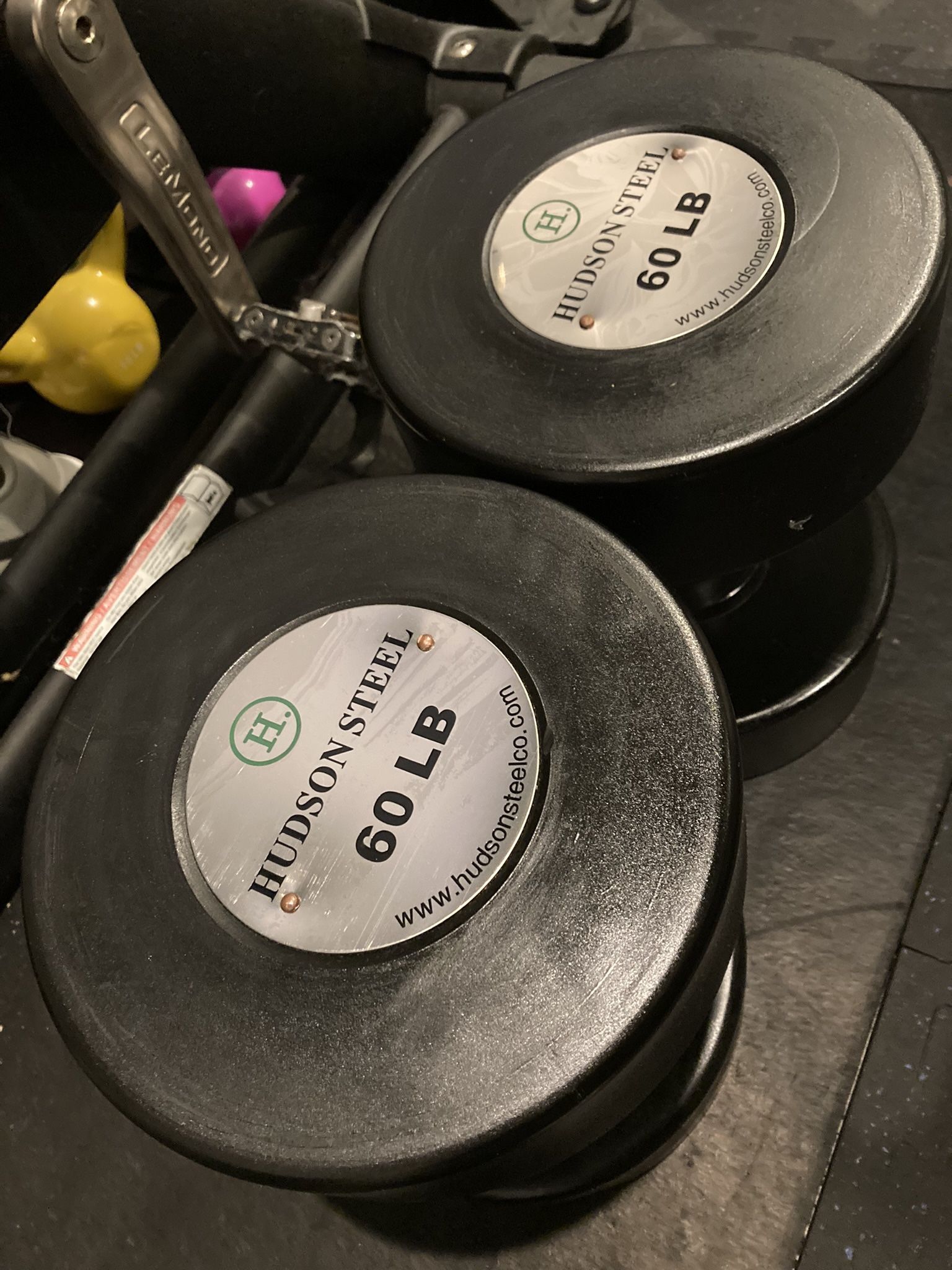 Hudson Steel Brand Commercial Gym Quality Urethane Dumbbells 60’s, 70’s, 85’s And 90’s