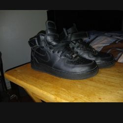 All Black Air Force Ones