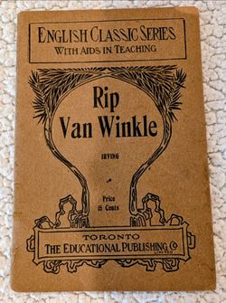 Rip Van Winkle Antique Booklet by Irving